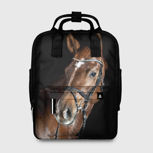 Женский рюкзак 3D Гнедая лошадь