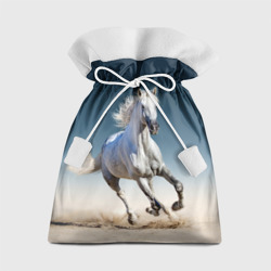 Подарочный 3D мешок Серый в яблоках конь