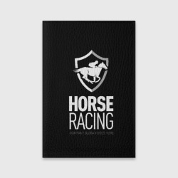 Обложка для паспорта матовая кожа Horse racing