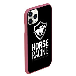 Чехол для iPhone 11 Pro Max матовый Horse racing - фото 2