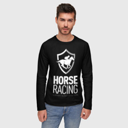 Мужской лонгслив 3D Horse racing - фото 2