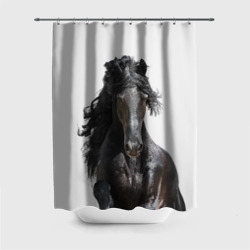 Штора 3D для ванной Лошадь