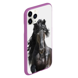 Чехол для iPhone 11 Pro матовый Лошадь - фото 2