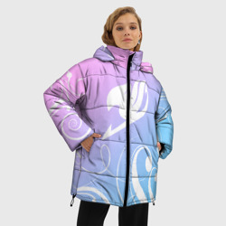 Женская зимняя куртка Oversize Фейри Тейл узоры - фото 2