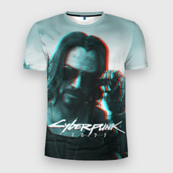 Мужская футболка 3D Slim Cyberpunk 2077
