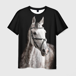 Серный в яблоках конь – Мужская футболка 3D с принтом купить со скидкой в -26%