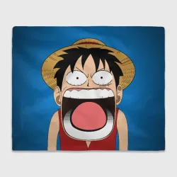 Плед 3D Луффи - кричит Чё - One Piece мем