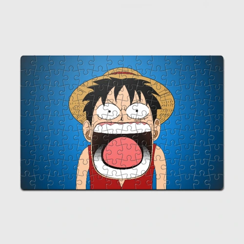 Головоломка Пазл магнитный 126 элементов Луффи - кричит Чё - One Piece мем