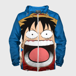Мужская ветровка 3D Луффи - кричит Чё - One Piece мем