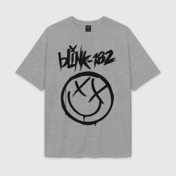 Мужская футболка Oversize хлопок texturе Blink-182