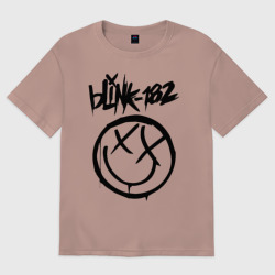 Женская футболка хлопок Oversize Blink-182