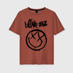 Женская футболка хлопок Oversize Blink-182