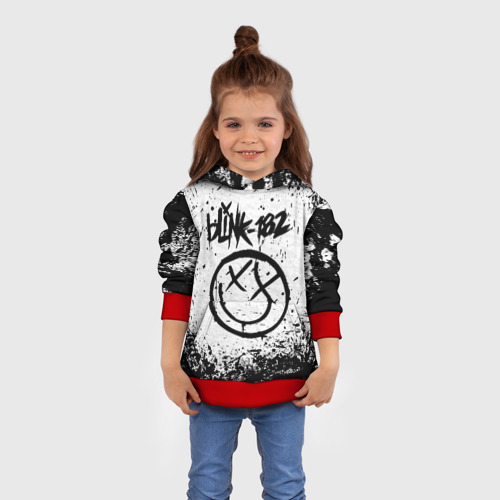 Детская толстовка 3D Blink-182, цвет красный - фото 4