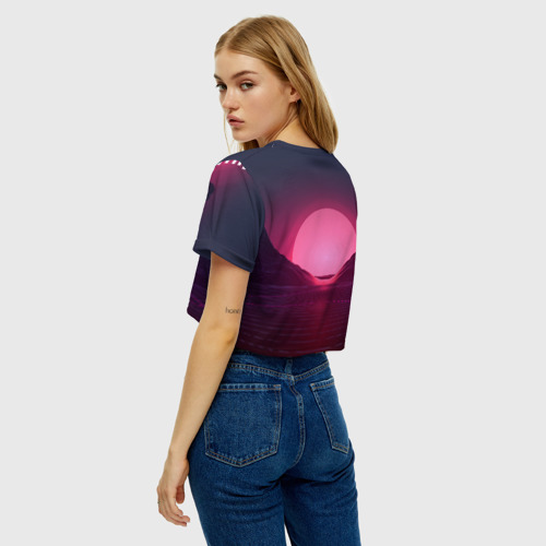 Женская футболка Crop-top 3D MUSE, цвет 3D печать - фото 5