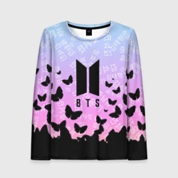 Женский лонгслив 3D BTS