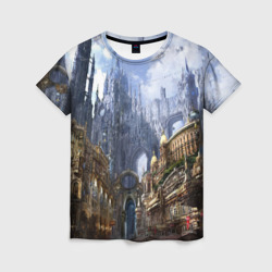 Женская футболка 3D Древний город