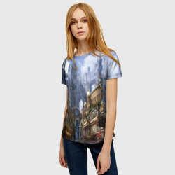 Женская футболка 3D Древний город - фото 2