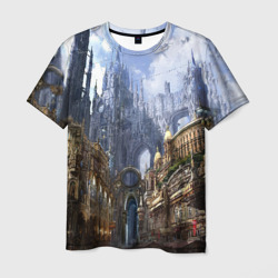 Мужская футболка 3D Древний город
