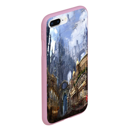 Чехол для iPhone 7Plus/8 Plus матовый Древний город, цвет розовый - фото 3