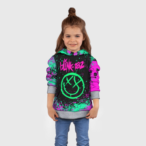 Детская толстовка 3D Blink-182, цвет меланж - фото 4