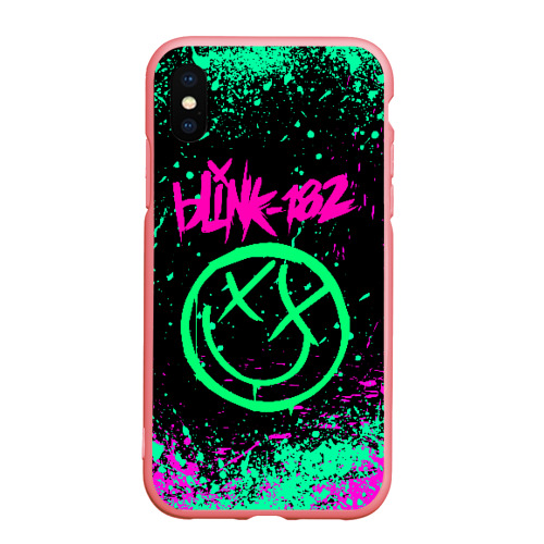 Чехол для iPhone XS Max матовый Blink-182, цвет баблгам