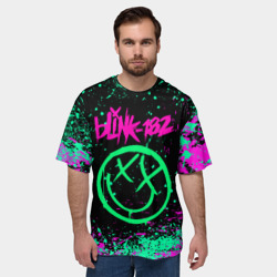 Мужская футболка oversize 3D Blink-182 - фото 2