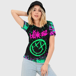 Женская футболка 3D Slim Blink-182 - фото 2