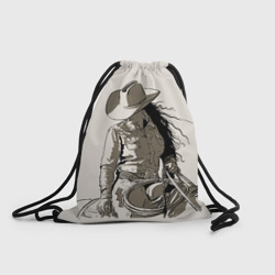 Рюкзак-мешок 3D Наездница ковбойша