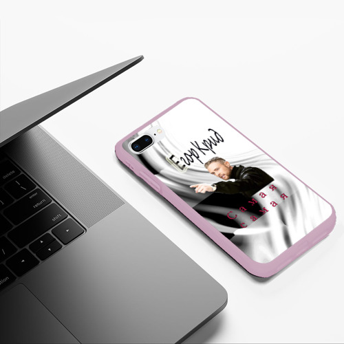 Чехол для iPhone 7Plus/8 Plus матовый Егор Крид, цвет розовый - фото 5