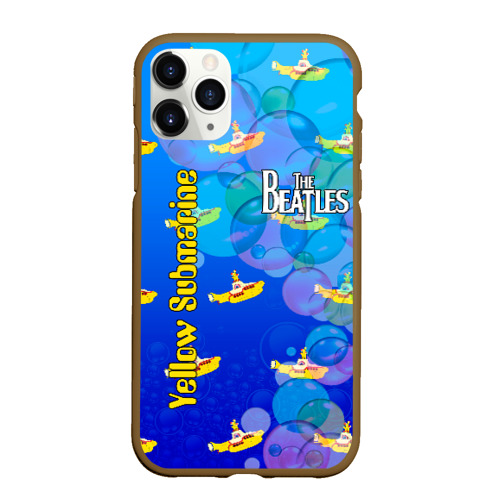 Чехол для iPhone 11 Pro Max матовый The Beatles 2, цвет коричневый