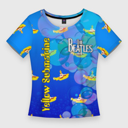 Женская футболка 3D Slim The Beatles 2