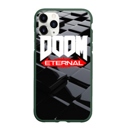 Чехол для iPhone 11 Pro Max матовый Doom Blocks