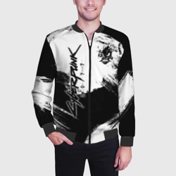 Мужской бомбер 3D Cyberpunk 2077 - фото 2