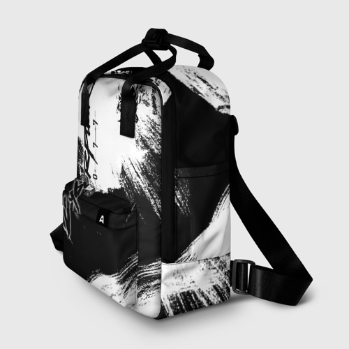 Женский рюкзак 3D с принтом Cyberpunk 2077, фото на моделе #1