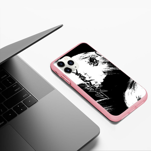 Чехол для iPhone 11 Pro Max матовый Cyberpunk 2077, цвет баблгам - фото 5