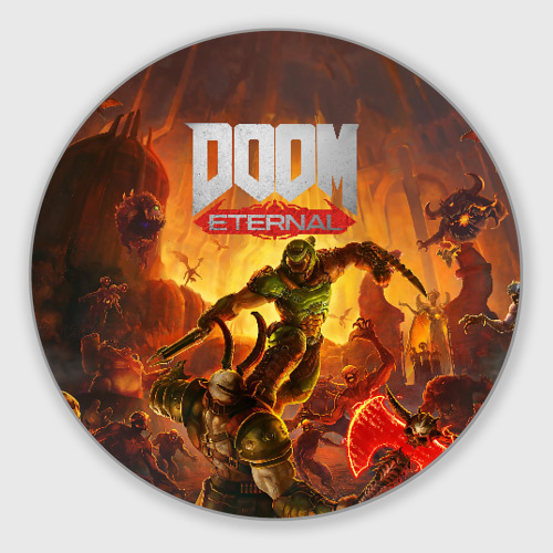 Круглый коврик для мышки Doom