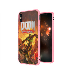 Чехол для iPhone X матовый Doom - фото 2