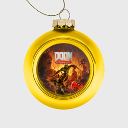 Ёлочный шар стеклянный/пластиковый Doom