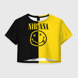 Женская футболка Crop-top 3D Nirvana