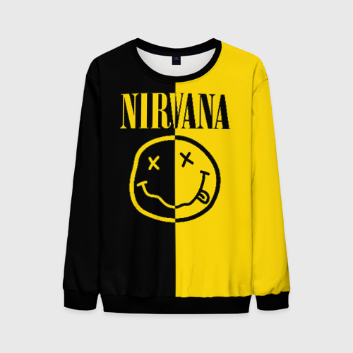 Мужской свитшот 3D Nirvana, цвет черный