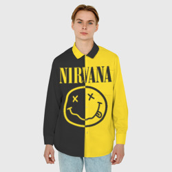 Мужская рубашка oversize 3D Nirvana - фото 2