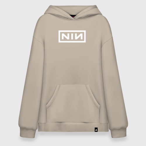 Худи SuperOversize хлопок NIN, цвет миндальный