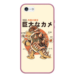 Чехол для iPhone 5/5S матовый Bowserzilla - Super Mario Bros