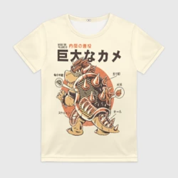 Женская футболка 3D Bowserzilla - Super Mario Bros