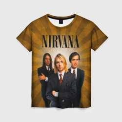 Женская футболка 3D Nirvana