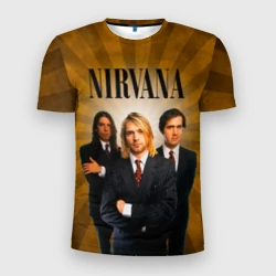 Мужская футболка 3D Slim Nirvana