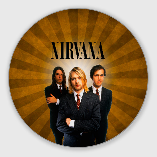 Круглый коврик для мышки Nirvana