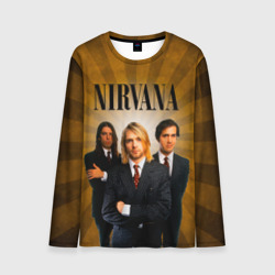 Мужской лонгслив 3D Nirvana