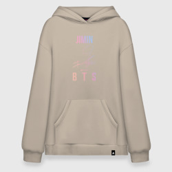 Худи SuperOversize хлопок Jimin BTS автограф