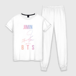 Женская пижама хлопок Jimin BTS автограф